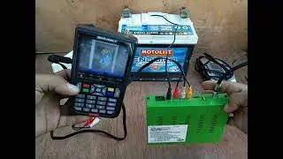 How to Use Satellite RECEIVER Without Power Adapter Using Battery 12V