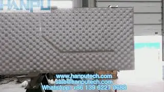 Laser welding stainless steel pillow  plate before shipment
