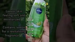 Nivea Lemon and Oil Shower Gel 💚🌿✅✨ #shortvideos #skincare #youtube #viralshort #trending