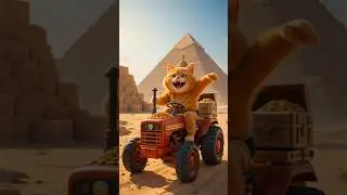 Ai Cat Egyptian Pyramid Advanture #cat #catshorts #viralshorts #viralcats #aicat