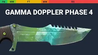 Huntsman Knife Gamma Doppler Phase 4 - Skin Float And Wear Preview