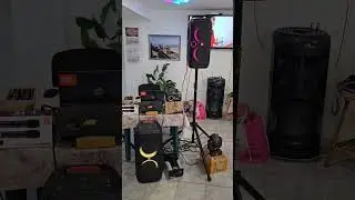 Easy saturday party set-up with  2 x JBL Partybox 110 + Partybox 310,clear and bassy sound!