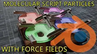 Molecular Script 160K Particles With Force Fields