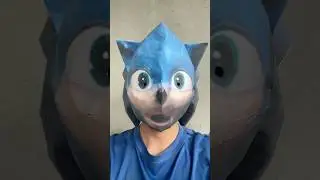 Ugly sonic mask #sonic #sonicthehedgehog #sonicmovie