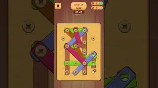 Wood nuts and bolts puzzle level 39 😱 ( Answer)  😱🎯🎮