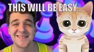 Игра с ботом с рейтингом 1 Эло на Chess.com