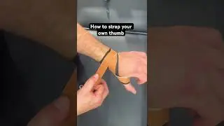 How to strap your own thumb #taping #physio #physiotherapy #thumb #strappingtape