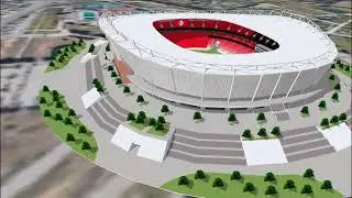 التصميم الجديد للملعب الالمبي بالمنزه 