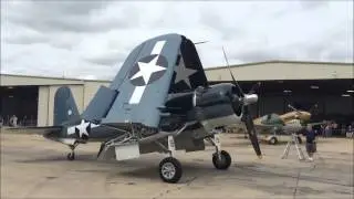 Warbirds Over Addison - F4U Corsair Startup