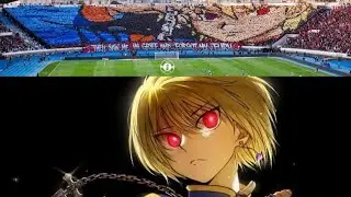 The Wydad Athlétic Club Morocco uses Kurapika (Scarlet eye) as a Tifo - Winners 05 WAC vs RCAZ #Tifo