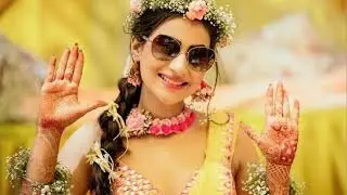 Haldi look for bride 