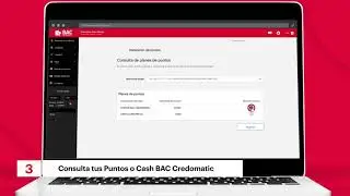 Canjea tus Puntos y Cash BAC Credomatic