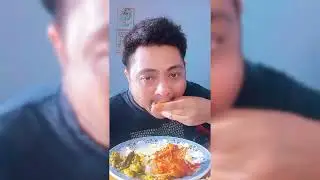 Makan nasi Dan ayam sambal merah Dan terong pare jengkol cable hijau #makan #mukbang #eating #food 
