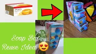 Soap Box Reuse Idea/ DIY Mini Organizer from waste soap box
