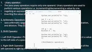 core java:- what is operator