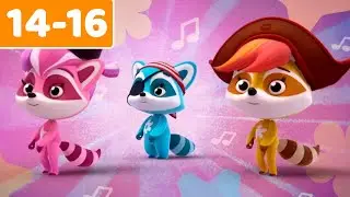Rockoons - Full Episodes Compilation | Kids Songs | Episode 14-16 | Toon Mania - Little Zoo Club