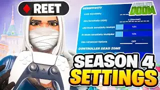 Reet Shows NEW *BEST* Controller Settings For Fortnite Season 4! (PS5/PS4/PC/XBOX)