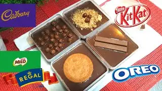 Choco Dessert box kekinian | Cadbury Kitkat Milo Regal Oreo | #DiRumahAja