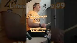 Philippe Jeoffroy Linear Groove #9 #drums #drumlessons #drumcover