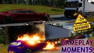 Car & Truck Accident Gameplay : Accident: The Pilot Video Game Gameplay | PC Steam 4K