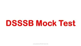 DSSSB Exam | Mock Test | Imp For All Computer Science Exams | TGT/PGT/UGC NET/GATE/ISRO/IT Officer