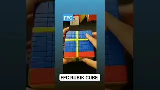 10&times;10 Rubik cube 1 colour match in cube #ffc #rubikcube #freefire
