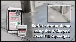 Crack Fill Demo with Surface Armor and the V-Shaped Crack Fill Squeegee | Preferred Choice Inc