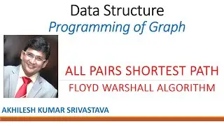 Floyd Warshall Algorithm - All Pairs Shortest Path : Program using C++ STL