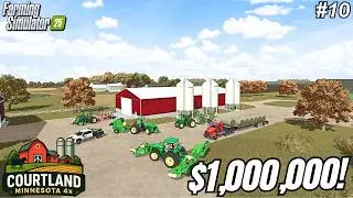 I SPENT $1,000,000 ON HAY EQUIPMENT FOR OUR FIRST CUT! | Courtland, MN | Farming Simulator 25 #10