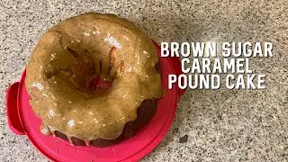 Watch us make the most delicious Brown Sugar Caramel Pound Cake - Super Moist!