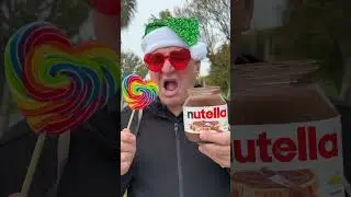 Nutella Chocolate Bucket Dipping - Mini - Middle and Big #shorts #viral #gukafamilyshow