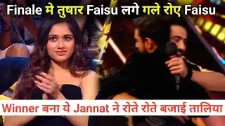 Khatron ke khiladi 12 Grand Finale: Jannat zubair On Kkk 12 Winner Tushar kalia mr faisu, Fainat