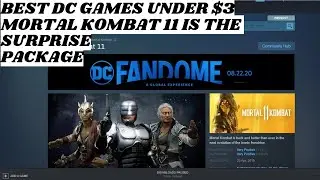 DC FANDOME GAME SALE | MORTAL KOMBAT 11 IS ALSO FEATURED | YOU MISS THE SALE YOU REGRET