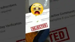ये गलती मत करना 😭 Monetization Rejected😱 #manojdey #Algrow #shorts