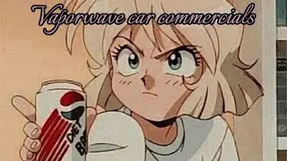 vaporwave 80s and 90s jdm car commercials