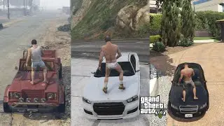 What Happens If You Pee On Michael, Trevor And Franklin's Car (GTA 5)