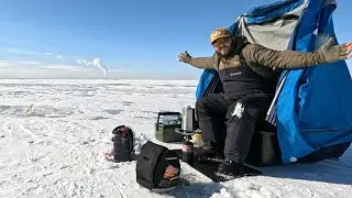 Ice Fishing Lake Erie | 2 Days Chasing BIG Walleye