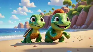 Three Baby Turtles Say ABC | Alphabet Song for Kids | ABC Learning Nursery Rhymes