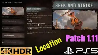 Melee Pit Seek And Strike Location Horizon Forbidden West Melee Pit Seek And Strike PS5 Gameplay 4K