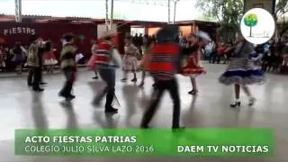 Daem tv,Acto fiestas patrias,colegio julio silva lazo,2016.