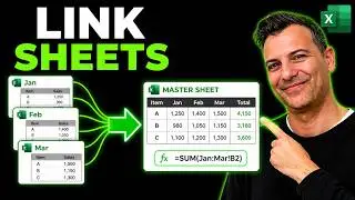 How to Link Every Worksheet to a Master Sheet in Excel