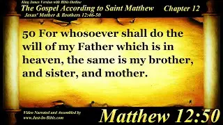 The Gospel of Matthew Chapter 12 - Bible Book 40 - The Holy Bible KJV Read Along Audio/Video/Text