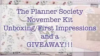 Scarlet Lime Planner Society Kit November Kit unboxing