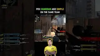 POV: Страж и Симпл в одной команде 🥶 #cs2 #csgo #cs #counterstrike #guardian #overpass #ace