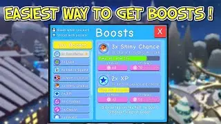HOW TO GET EASY FREE BOOST ! | Bubble Gum Simulator