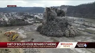 Springdale boiler house demolition moved to next week after partial collapse of building