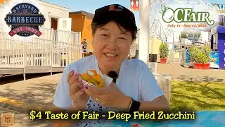 2022 OC Fair: $4 Taste of Fair Food on Thursdays | Deep Fried Zucchini at Backyard Barbecue #ocfair