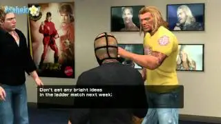 Smackdown Vs Raw 2011 - Road to Wrestlemania - Rey Mysterio Vs Edge Backstage