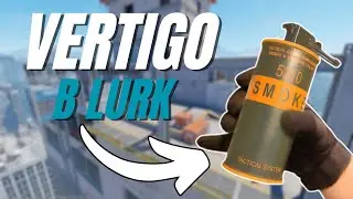 B Lurk Smoke from Spawn on Vertigo CS2 (Pro Lineup)