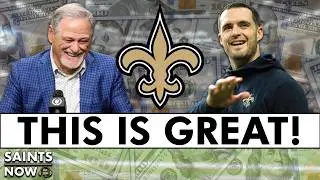New Orleans Saints Get GREAT Salary Cap News After Derek Carr Retires From The NFL